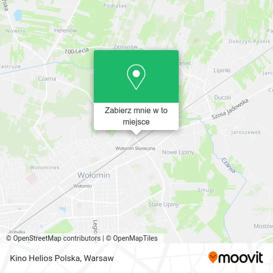 Mapa Kino Helios Polska