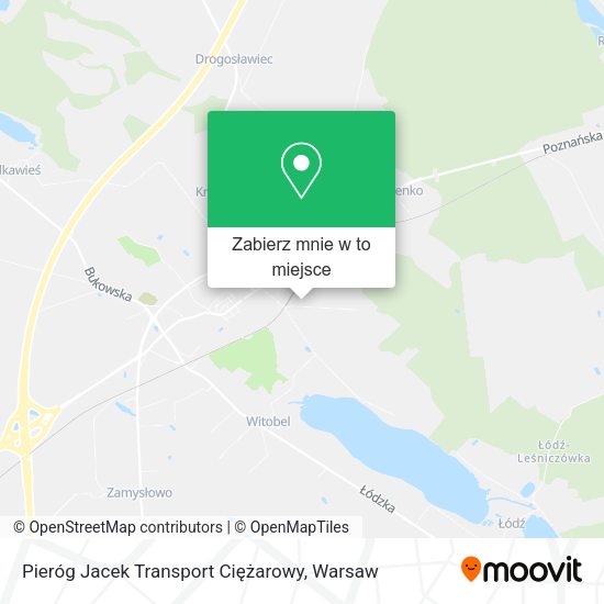 Mapa Pieróg Jacek Transport Ciężarowy