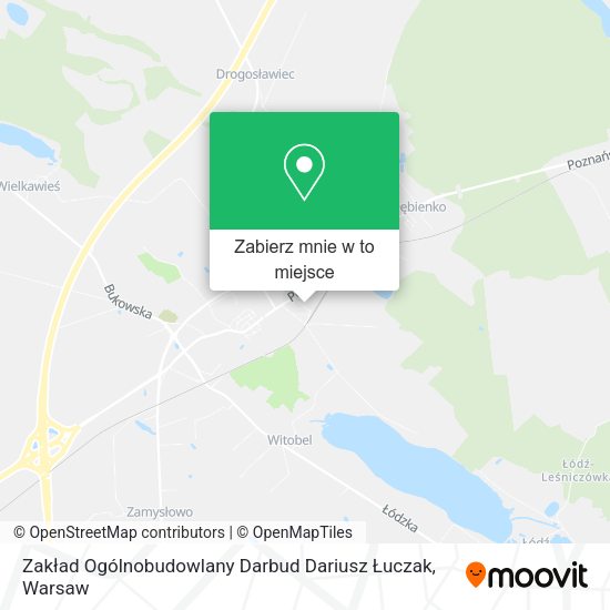 Mapa Zakład Ogólnobudowlany Darbud Dariusz Łuczak