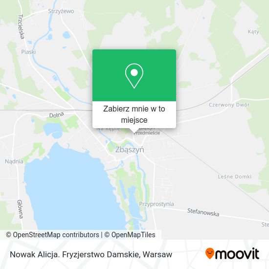 Mapa Nowak Alicja. Fryzjerstwo Damskie