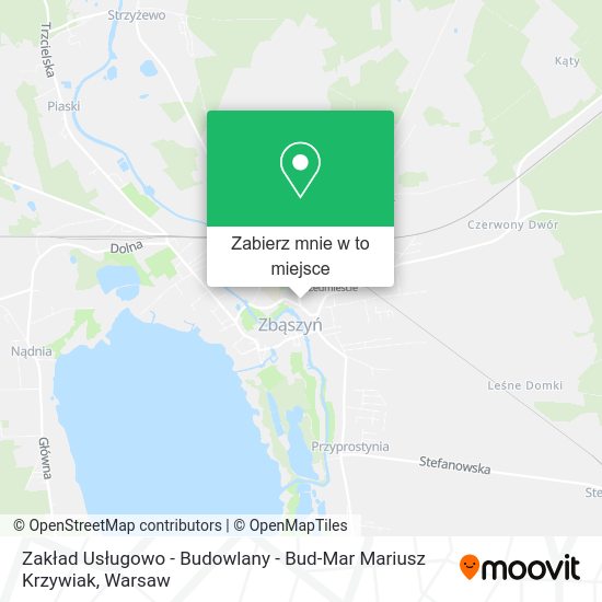 Mapa Zakład Usługowo - Budowlany - Bud-Mar Mariusz Krzywiak