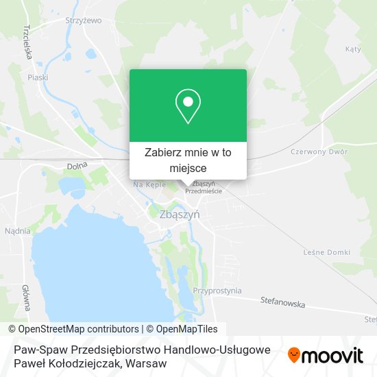 Mapa Paw-Spaw Przedsiębiorstwo Handlowo-Usługowe Paweł Kołodziejczak