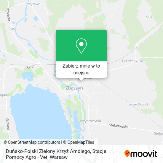 Mapa Duńsko-Polski Zielony Krzyż Amdiego, Stacje Pomocy Agro - Vet