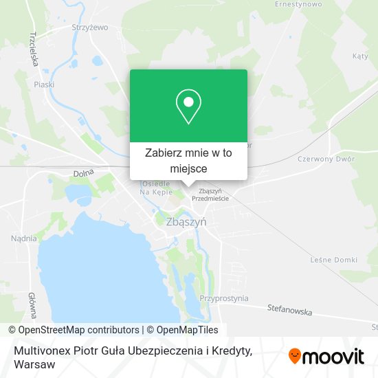 Mapa Multivonex Piotr Guła Ubezpieczenia i Kredyty