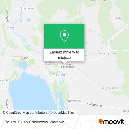 Mapa Bolero. Sklep Odzieżowy