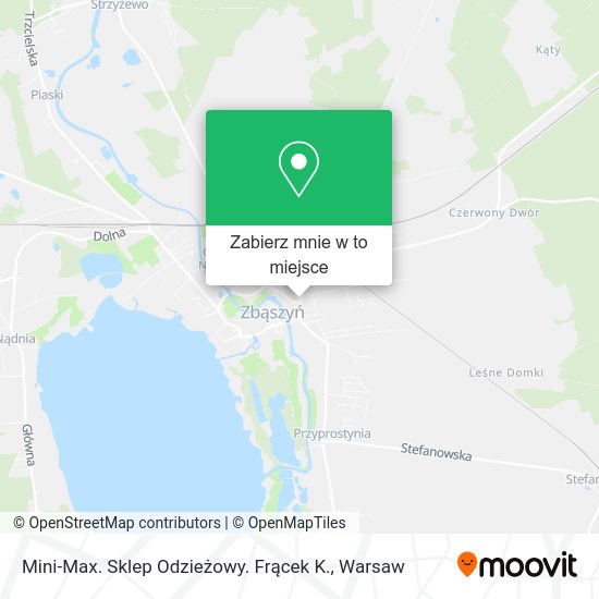 Mapa Mini-Max. Sklep Odzieżowy. Frącek K.