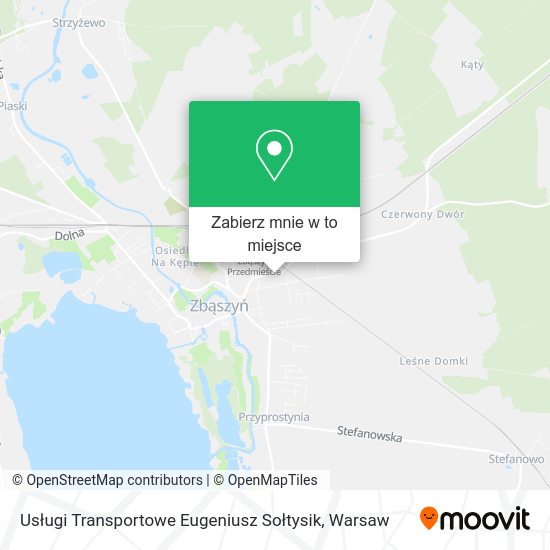 Mapa Usługi Transportowe Eugeniusz Sołtysik