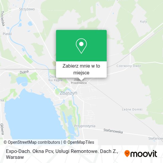 Mapa Expo-Dach. Okna Pcv, Usługi Remontowe. Dach Z.