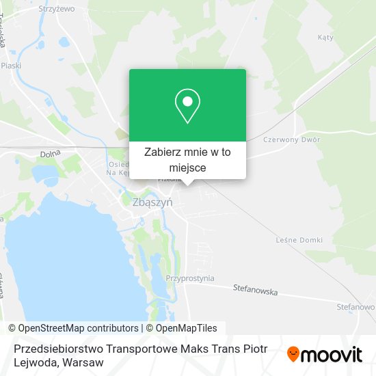 Mapa Przedsiebiorstwo Transportowe Maks Trans Piotr Lejwoda