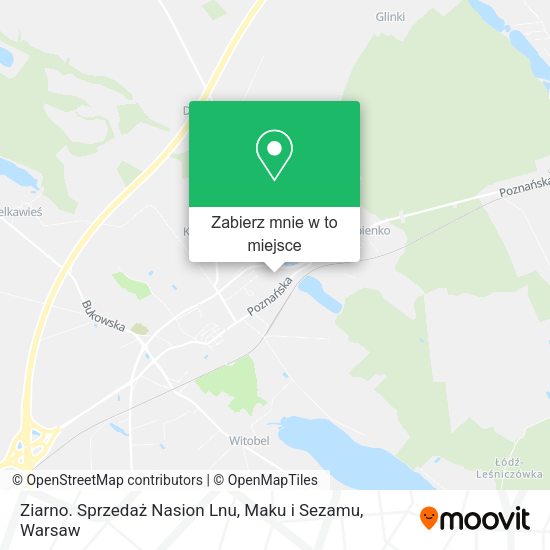 Mapa Ziarno. Sprzedaż Nasion Lnu, Maku i Sezamu