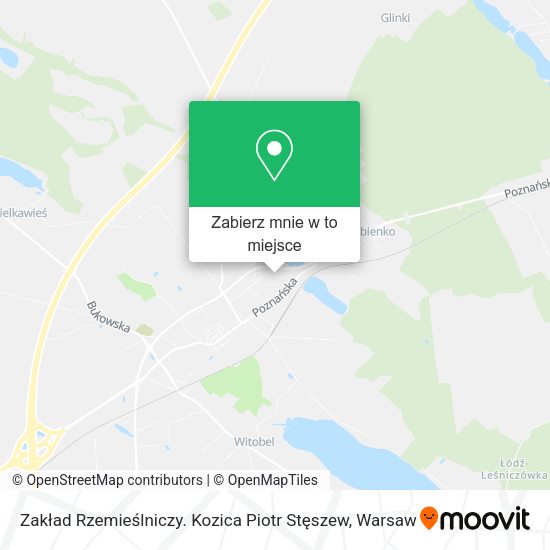 Mapa Zakład Rzemieślniczy. Kozica Piotr Stęszew