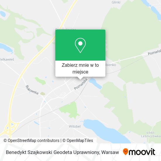 Mapa Benedykt Szajkowski Geodeta Uprawniony