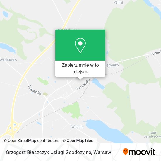 Mapa Grzegorz Błaszczyk Usługi Geodezyjne