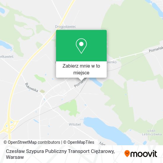 Mapa Czesław Szypura Publiczny Transport Ciężarowy