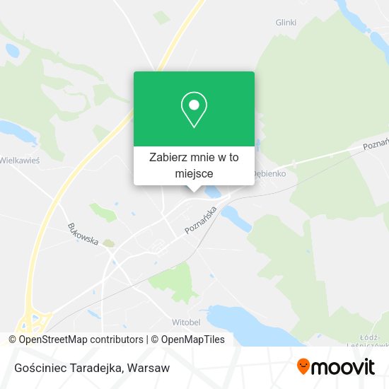 Mapa Gościniec Taradejka