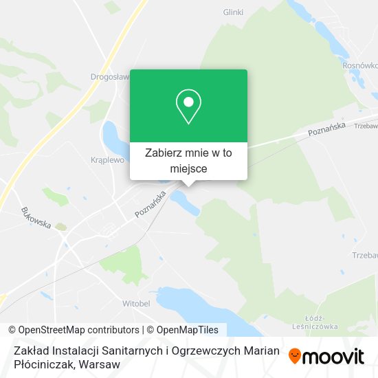 Mapa Zakład Instalacji Sanitarnych i Ogrzewczych Marian Płóciniczak