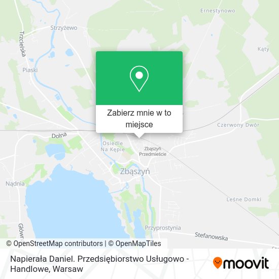 Mapa Napierała Daniel. Przedsiębiorstwo Usługowo - Handlowe