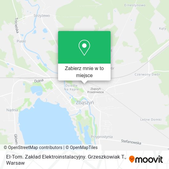 Mapa El-Tom. Zakład Elektroinstalacyjny. Grzeszkowiak T.