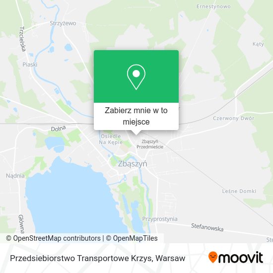 Mapa Przedsiebiorstwo Transportowe Krzys