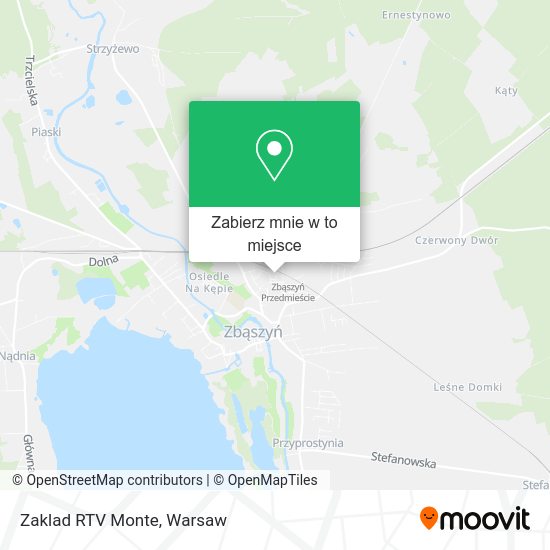 Mapa Zaklad RTV Monte