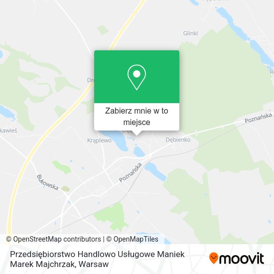 Mapa Przedsiębiorstwo Handlowo Usługowe Maniek Marek Majchrzak