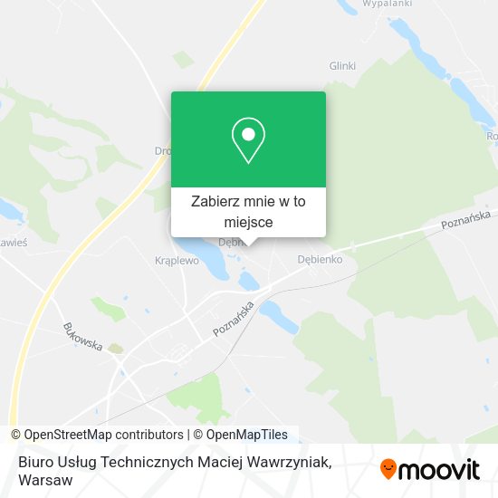 Mapa Biuro Usług Technicznych Maciej Wawrzyniak