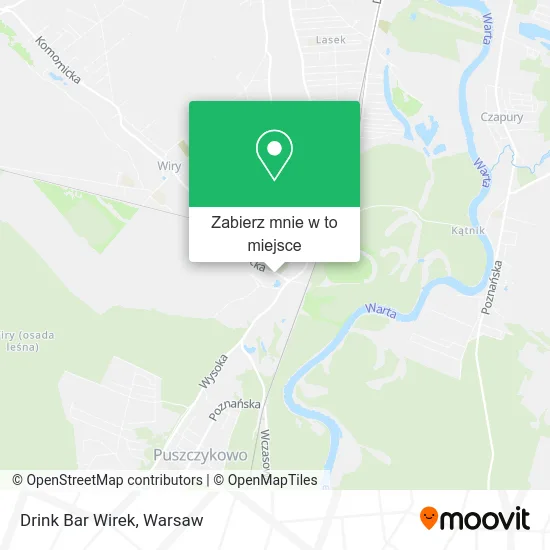 Mapa Drink Bar Wirek