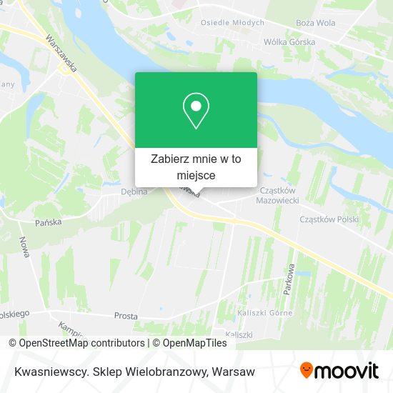 Mapa Kwasniewscy. Sklep Wielobranzowy