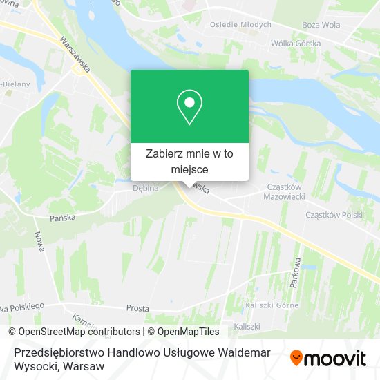 Mapa Przedsiębiorstwo Handlowo Usługowe Waldemar Wysocki