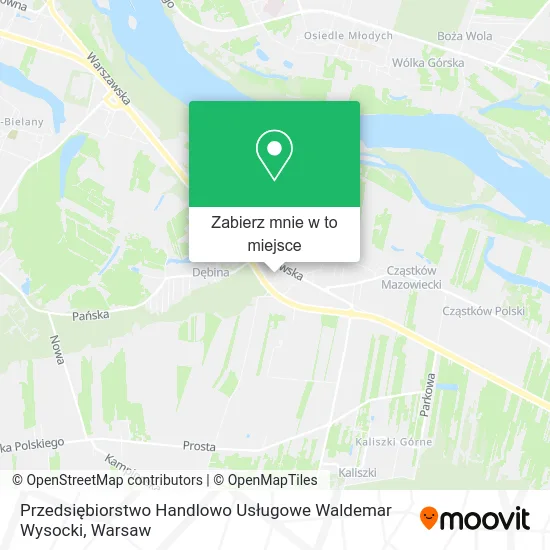 Mapa Przedsiębiorstwo Handlowo Usługowe Waldemar Wysocki