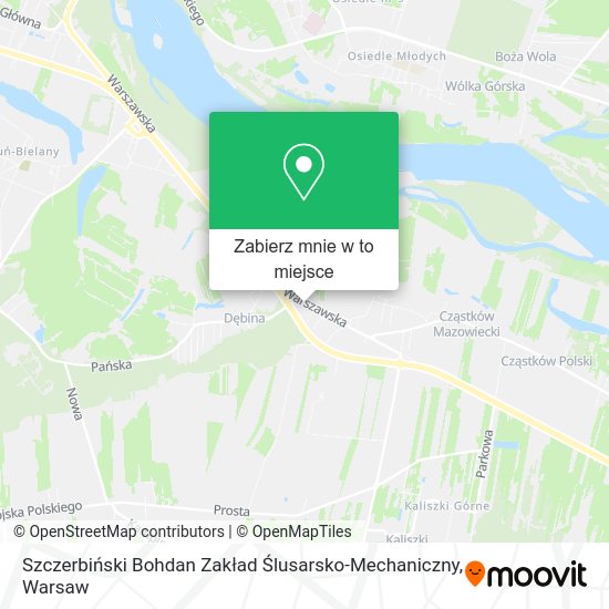 Mapa Szczerbiński Bohdan Zakład Ślusarsko-Mechaniczny