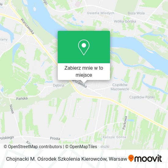 Mapa Chojnacki M. Ośrodek Szkolenia Kierowców