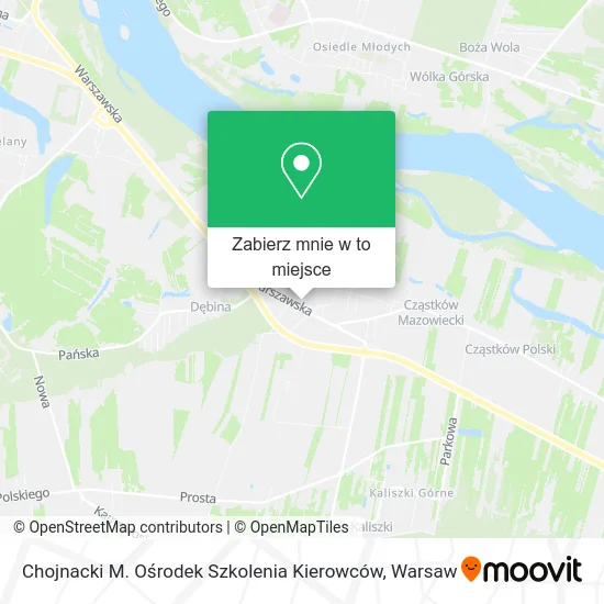 Mapa Chojnacki M. Ośrodek Szkolenia Kierowców