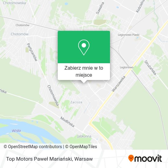 Mapa Top Motors Paweł Mariański