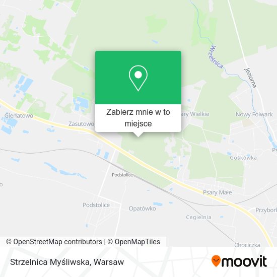 Mapa Strzelnica Myśliwska