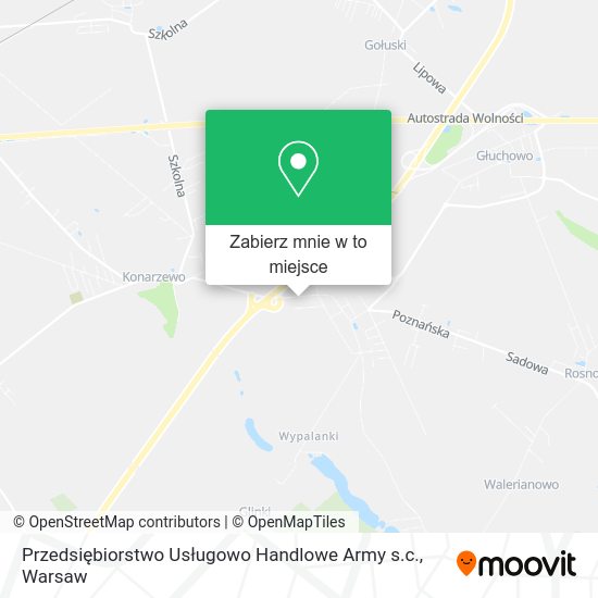 Mapa Przedsiębiorstwo Usługowo Handlowe Army s.c.