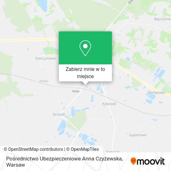 Mapa Pośrednictwo Ubezpieczeniowe Anna Czyżewska