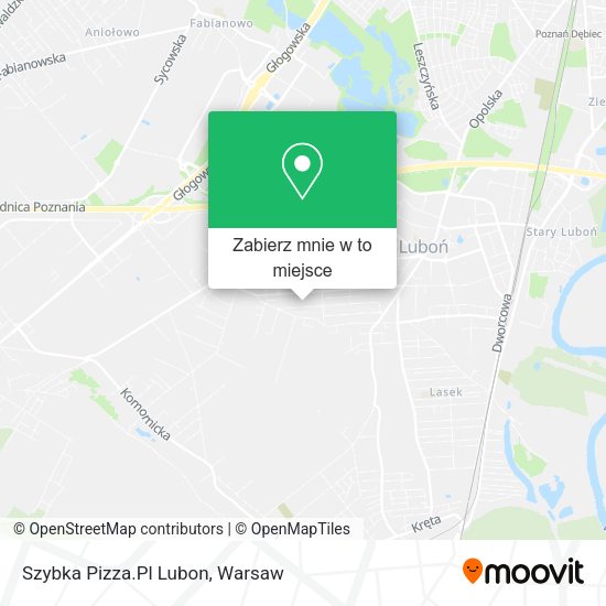 Mapa Szybka Pizza.Pl Lubon