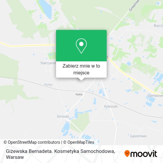 Mapa Giżewska Bernadeta. Kosmetyka Samochodowa