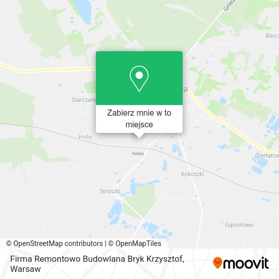 Mapa Firma Remontowo Budowlana Bryk Krzysztof