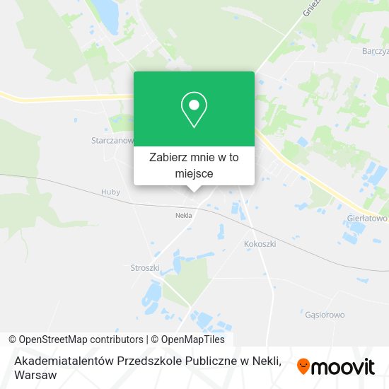 Mapa Akademiatalentów Przedszkole Publiczne w Nekli