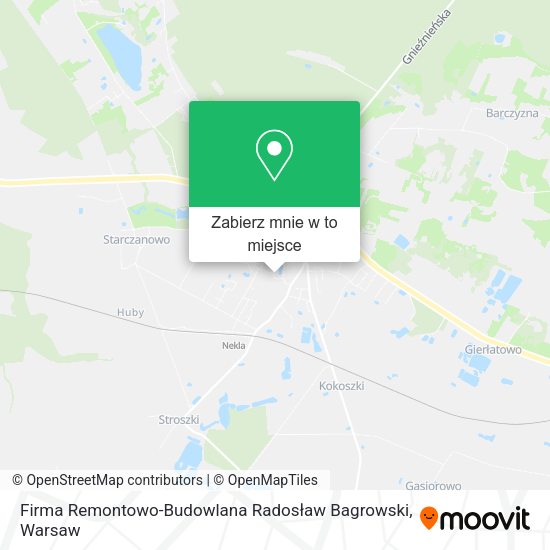 Mapa Firma Remontowo-Budowlana Radosław Bagrowski