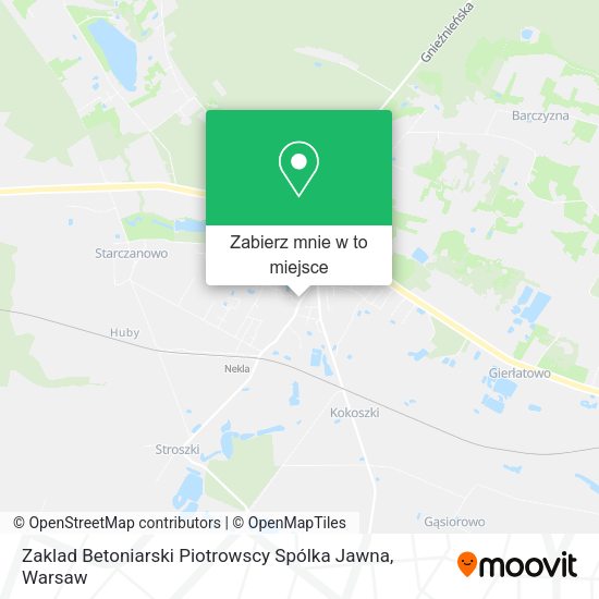 Mapa Zaklad Betoniarski Piotrowscy Spólka Jawna