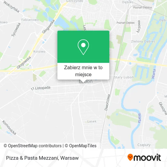 Mapa Pizza & Pasta Mezzani