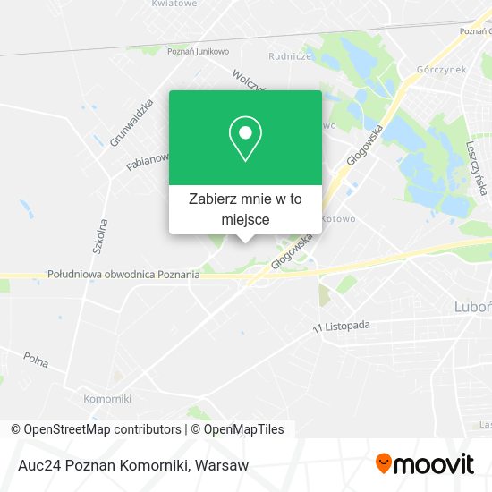 Mapa Auc24 Poznan Komorniki