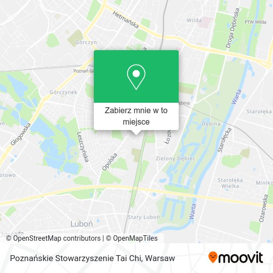 Mapa Poznańskie Stowarzyszenie Tai Chi