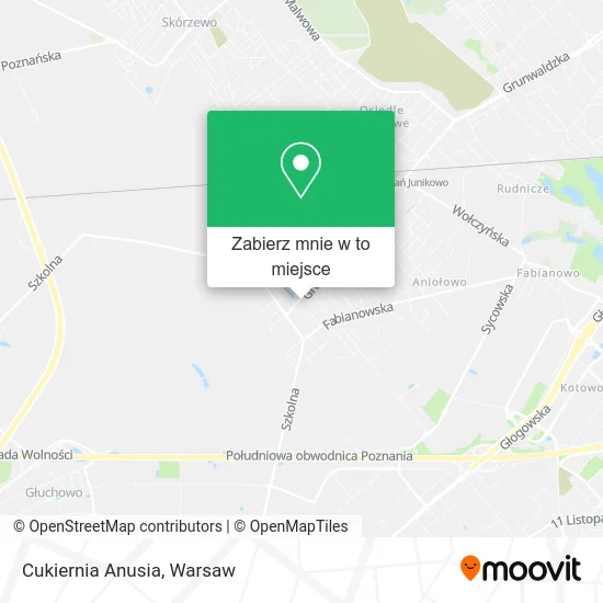 Mapa Cukiernia Anusia