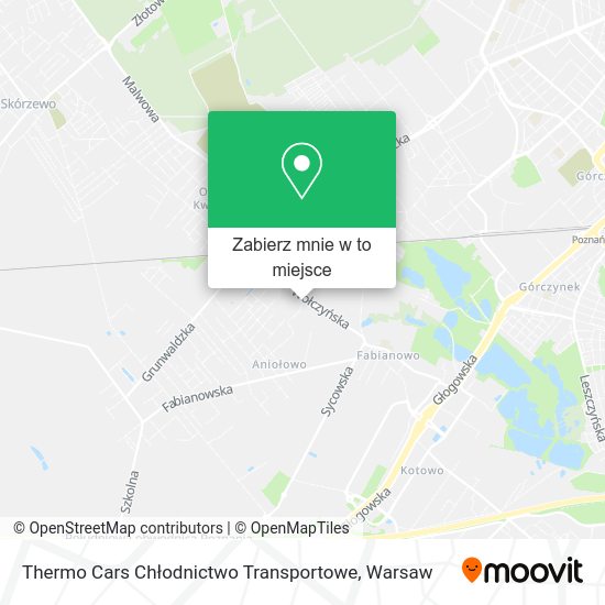 Mapa Thermo Cars Chłodnictwo Transportowe