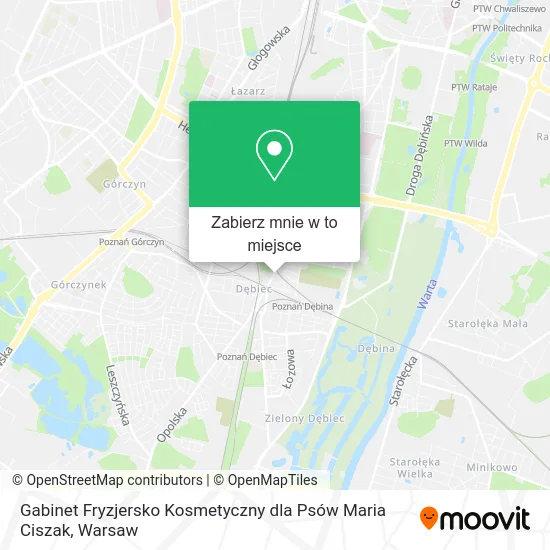 Mapa Gabinet Fryzjersko Kosmetyczny dla Psów Maria Ciszak