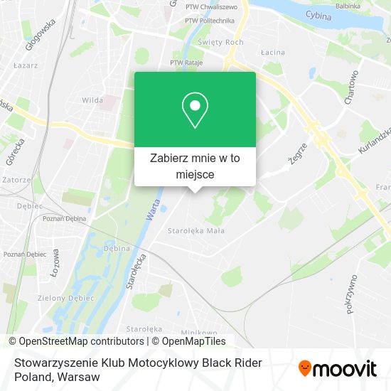 Mapa Stowarzyszenie Klub Motocyklowy Black Rider Poland